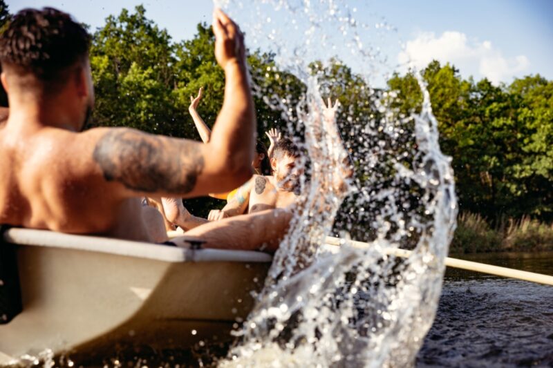 Navigating an Elk River Float Between Noel and Pineville, Missouri
